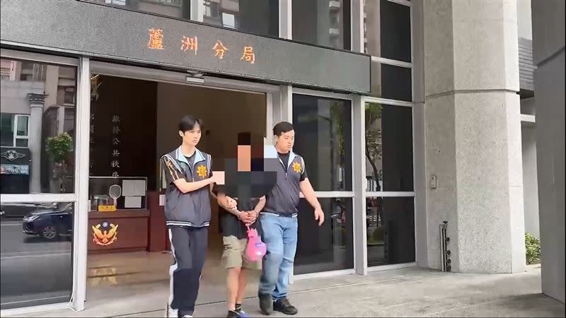 黃男被依恐嚇取財未遂移送新北地檢署偵辦。（圖／翻攝畫面）