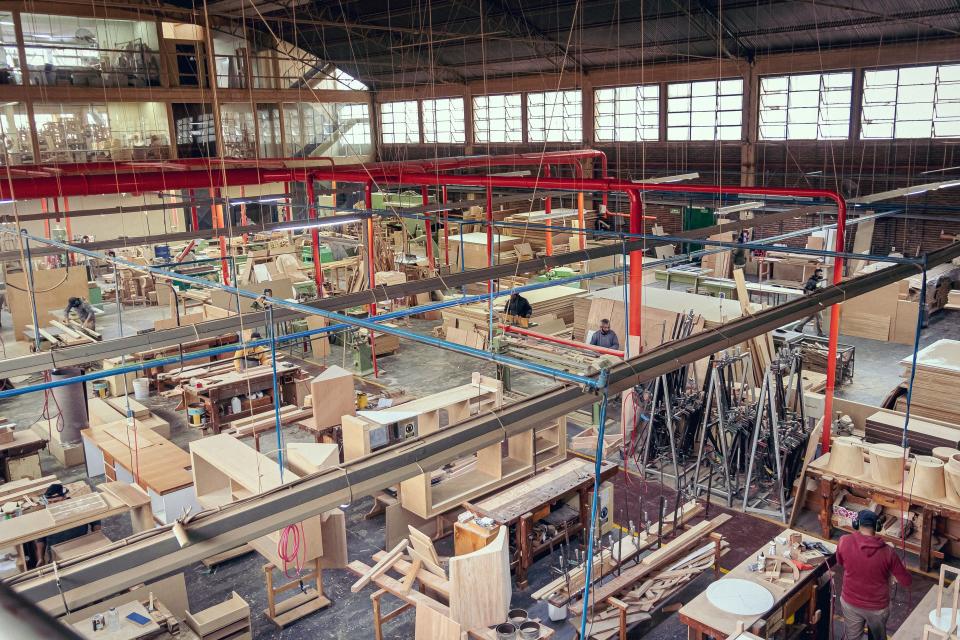 La fábrica de Fontenla ubicada en el barrio de Villa Lugano.