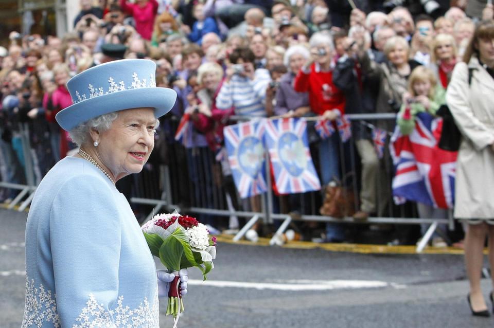 The Queen visited Enniskillen in Co Fermanagh in 2012 as part of her Diamond Jubilee tour (PA) (PA Archive)