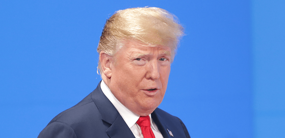 U.S. President Donald Trump looks on upon his arrival on the opening day of Argentina G20 Leaders' Summit 2018.