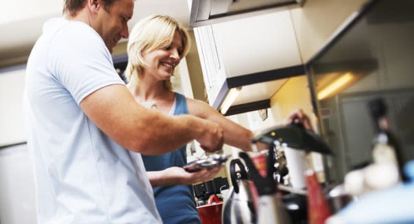 Couple Cooking