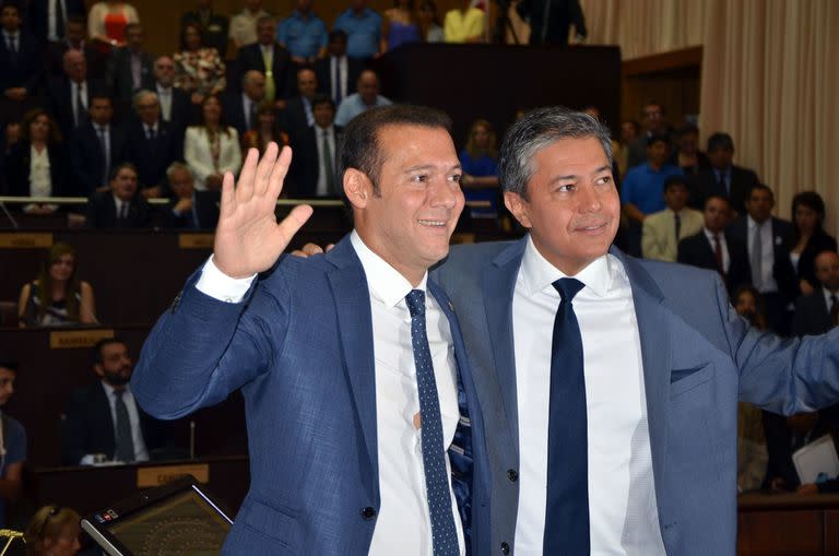 Otros tiempos: Omar Gutiérrez y Rolando Figueroa, en la campaña a las legislativas de 2021