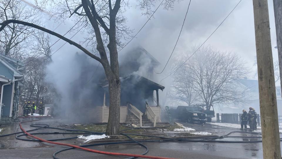 Lansing fire officials said one person died in a fire at a home in the 500 block of Rulison Street in Lansing on Monday, Feb. 6, 2023.