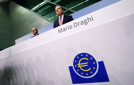 European Central Bank holds a news conference in Frankfurt