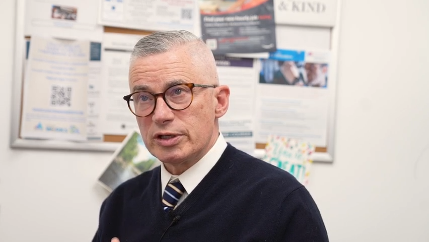 Jim McGreevey, chairman/executive director of the New Jersey Reentry Corporation, talks about the challenges formerly incarcerated people face when seeking housing on Wednesday, May 17, 2023.