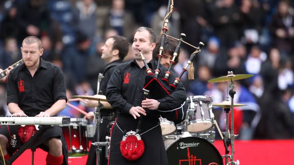 Fiery band: The Red Hot Chili Pipers (Photo: Lynne Cameron/PA Images via Getty Images)