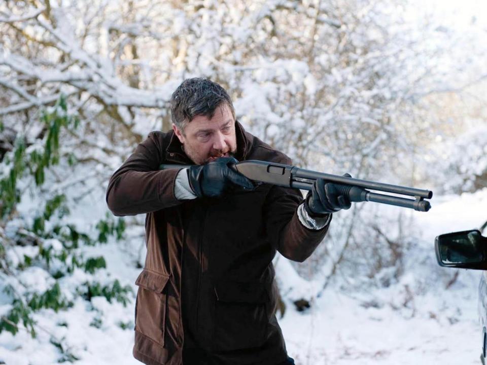 A real blast: Vincent Regan as Mickey Steele in ‘Bonded by Blood’ (Rex)