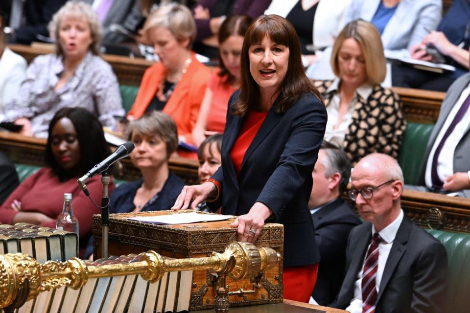 Labour’s Rachel Reeves says the Tories ‘have lost control of the economy’ (UK PARLIAMENT/AFP via Getty Imag)