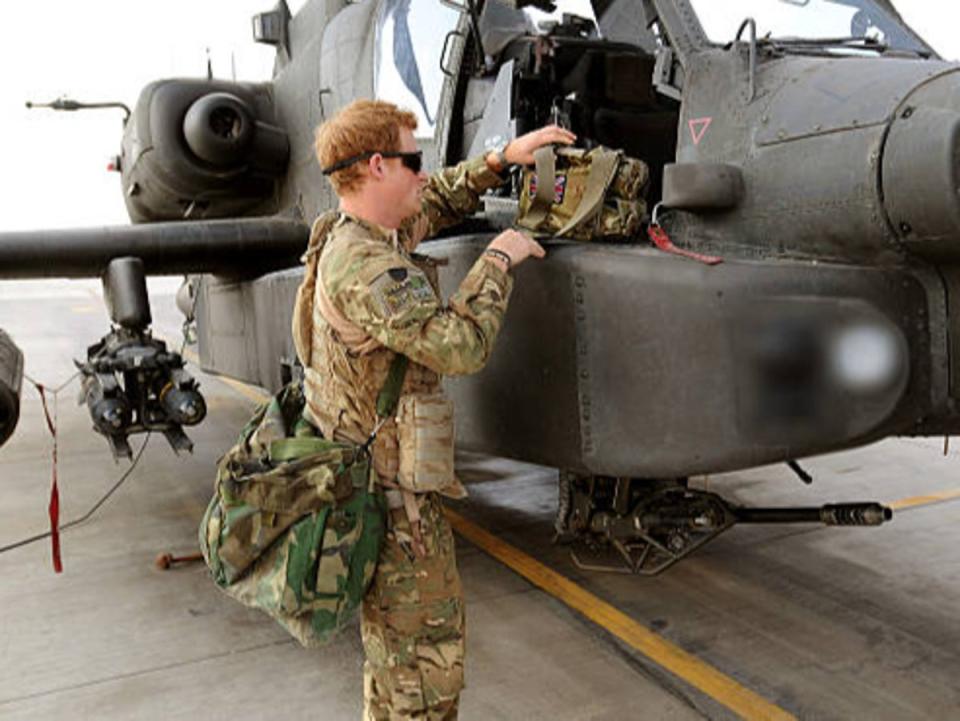 The prince at Camp Bastion in Afghanistan (Getty Images)