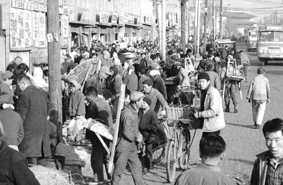 market in Seoul South Korea