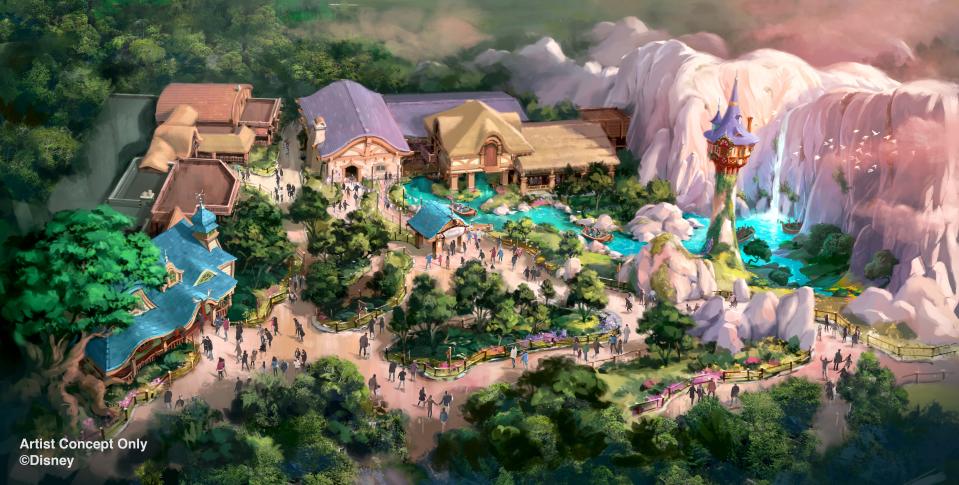 Rapunzel's Forest will feature the new Rapunzel's Lantern Festival attraction and The Snuggly Duckling restaurant.