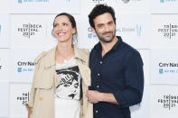 <p>Rebecca Hall and husband Morgan Spector attend the <em>Blondie: Vivir En La Habana</em> premiere during the 2021 Tribeca Festival at Battery Park in N.Y.C. on June 16.</p>