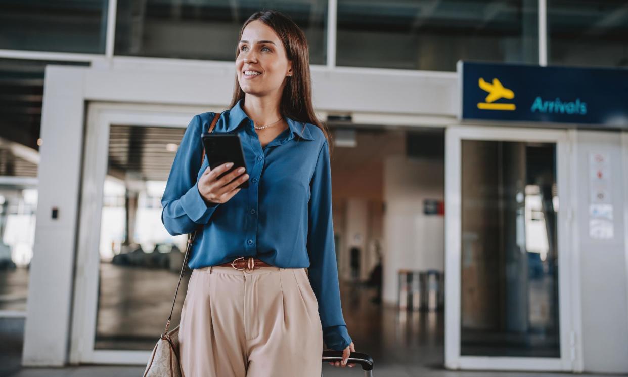 <span>Arrive at the airport refreshed after staying just a short distance away.</span><span>Photograph: andreswd/Getty Images</span>