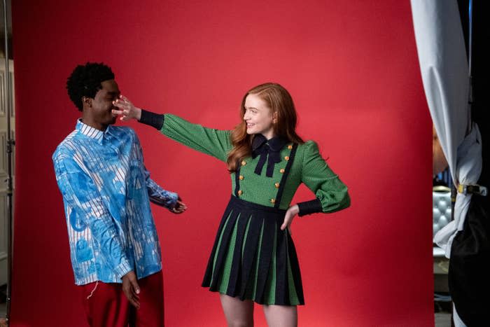 Caleb McLaughlin and Sadie Sink