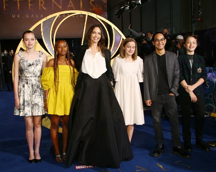 Shiloh Jolie-Pitt Wore Mom Angelina Jolie’s Tailored Dress From a MaleficentEvent