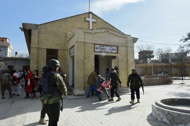 Officials said security forces intercepted and shot one bomber outside but the second attacker managed to reach the church's main door where he blew himself up