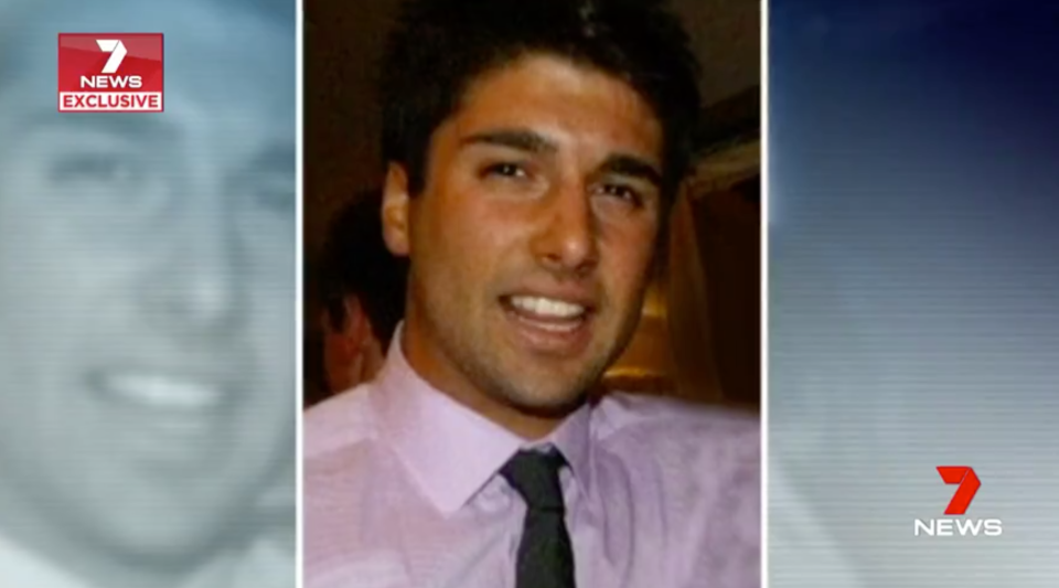 David Cassai died after a one punch attack on New Years Eve in 2012. Source: 7News