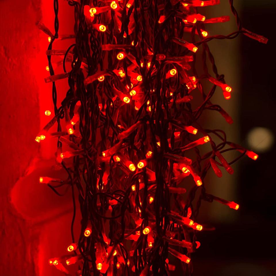 orange led string lights