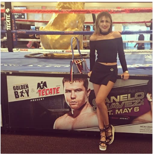 Ella es Fernanda, la ex novia de ‘el Canelo’ que espera un hijo de él. Crédito: Fernanda Gómez/Twitter