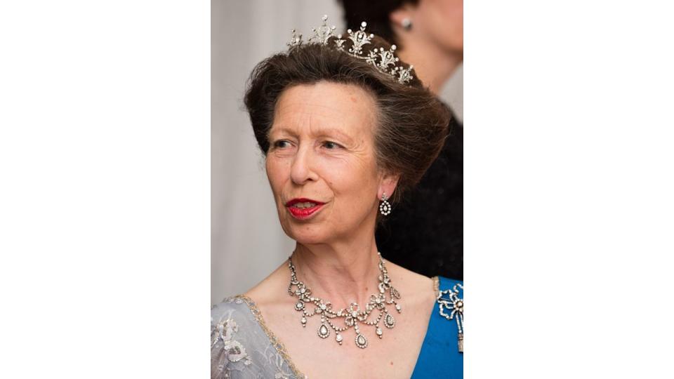 Princess Anne wearing Festoon tiara