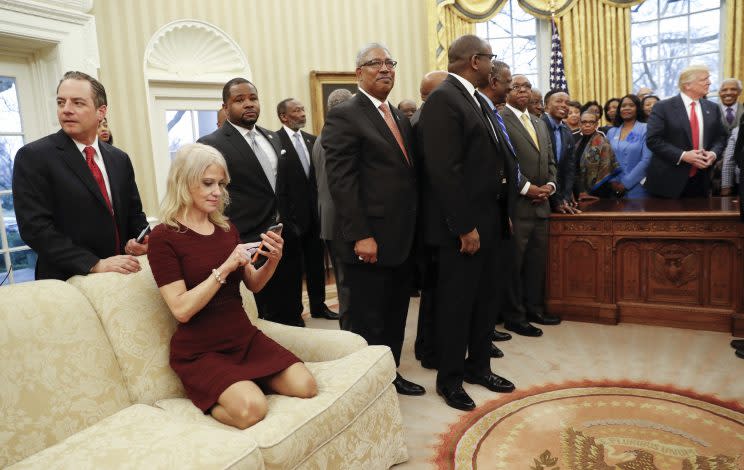 28 février : Kellyanne Conway, conseillère à polémiques