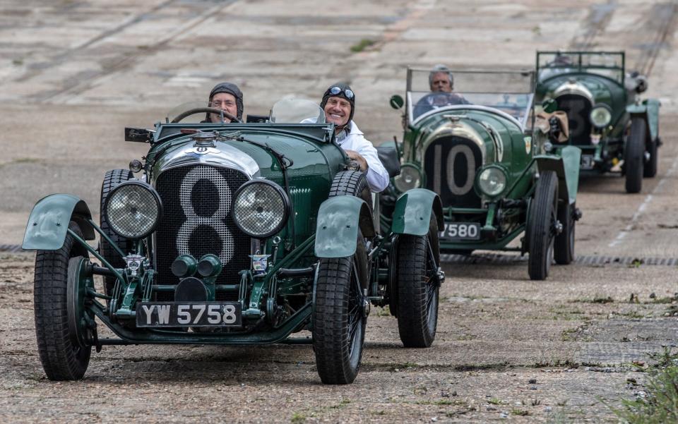 Bentley Drivers Club celebration of the first race win 100 Years ago of a Bentley at Brooklands on 16 May 1921 - Jeff Gilbert