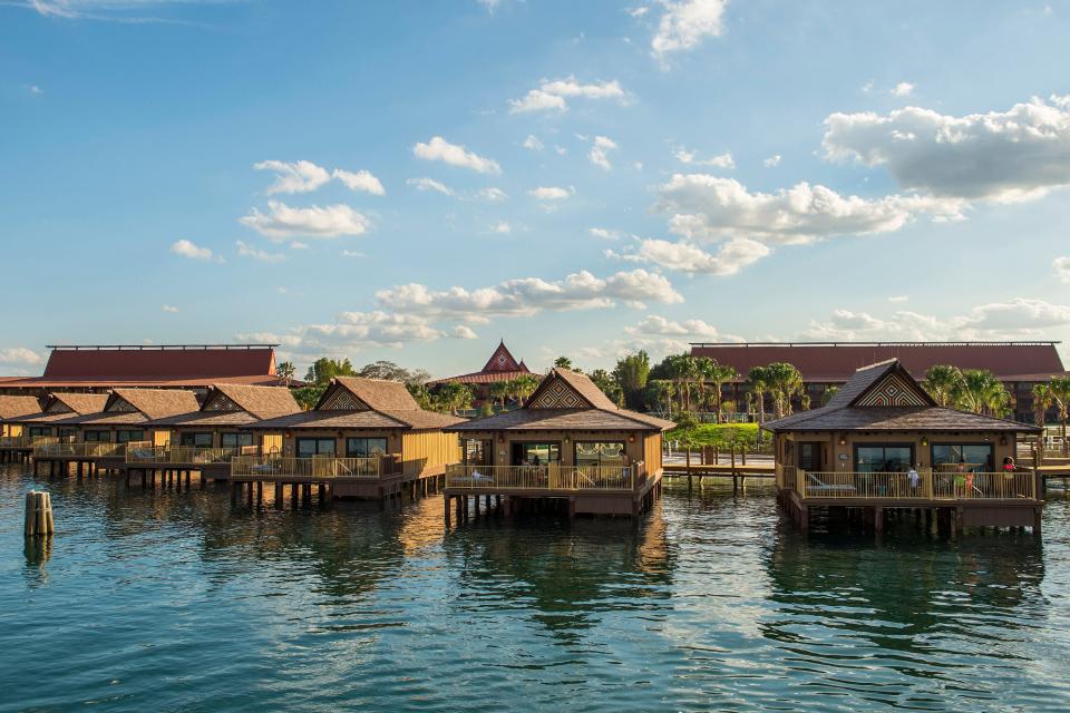 Over-the-water bungalows at Disney's Polynesian Village Resort are among the most luxurious accommodations on property.