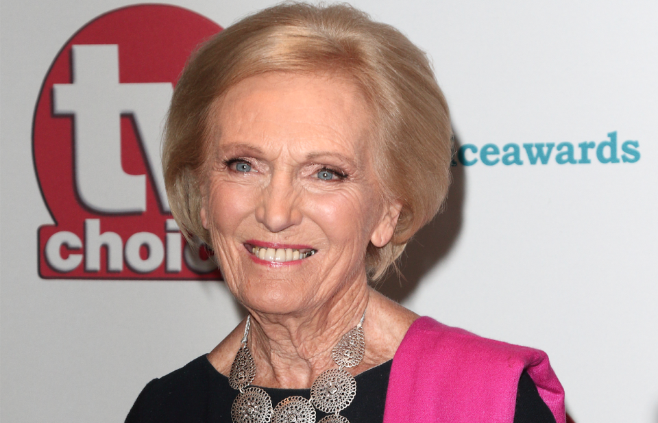 Mary Berry at the TV Choice awards