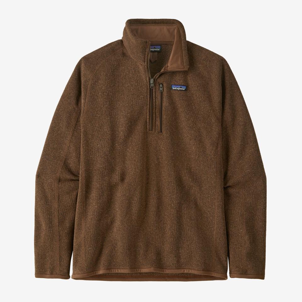 <p><a href="https://go.redirectingat.com?id=74968X1596630&url=https%3A%2F%2Fwww.patagonia.com%2Fproduct%2Fmens-better-sweater-quarter-zip-fleece%2F25523.html&sref=https%3A%2F%2F" rel="nofollow noopener" target="_blank" data-ylk="slk:Shop Now;elm:context_link;itc:0;sec:content-canvas" class="link ">Shop Now</a></p><p>Better Sweater 1/4-Zip Fleece</p><p>patagonia.com</p><p>$96.99</p>