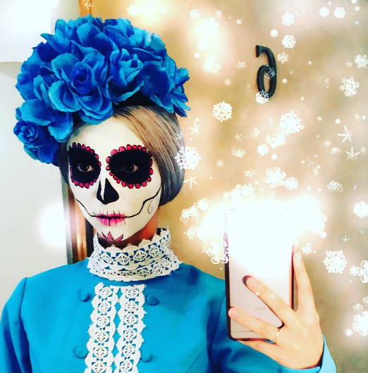 Natalia Tellez optó por ser la catrina de “La bruja del 71″