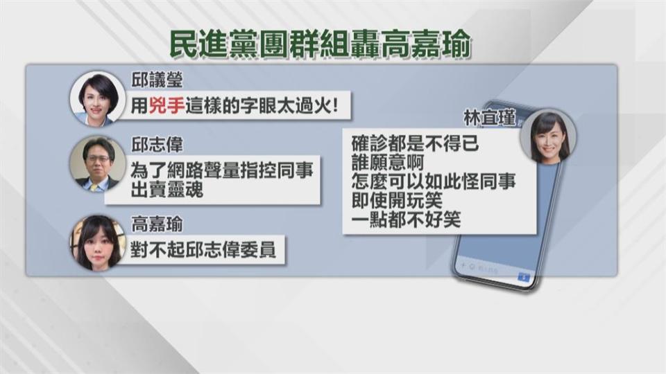 指控被邱志偉傳染掀風波　高嘉瑜道歉：開玩笑