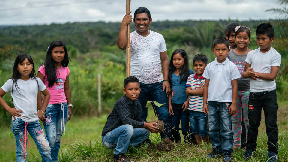 José Jesús Zafiama, a school teacher and a former member of the Ecosystem Services Assessment Technical Team, La Chorrera, Colombian Amazon (WWF-UK)