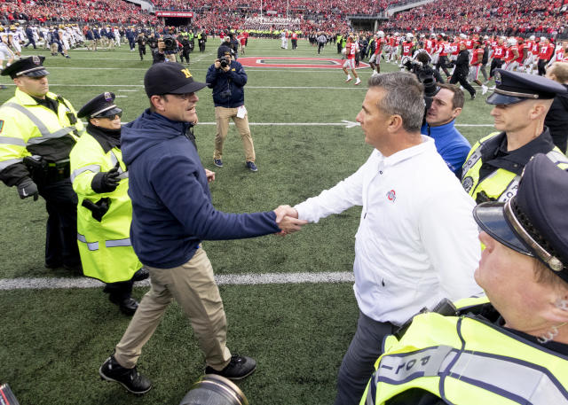 The Athletic on X: FINALLY 🙌 Michigan beats Ohio State for the first time  since 2011 and the first time under Jim Harbaugh. The College Football  Playoff rankings have been turned upside