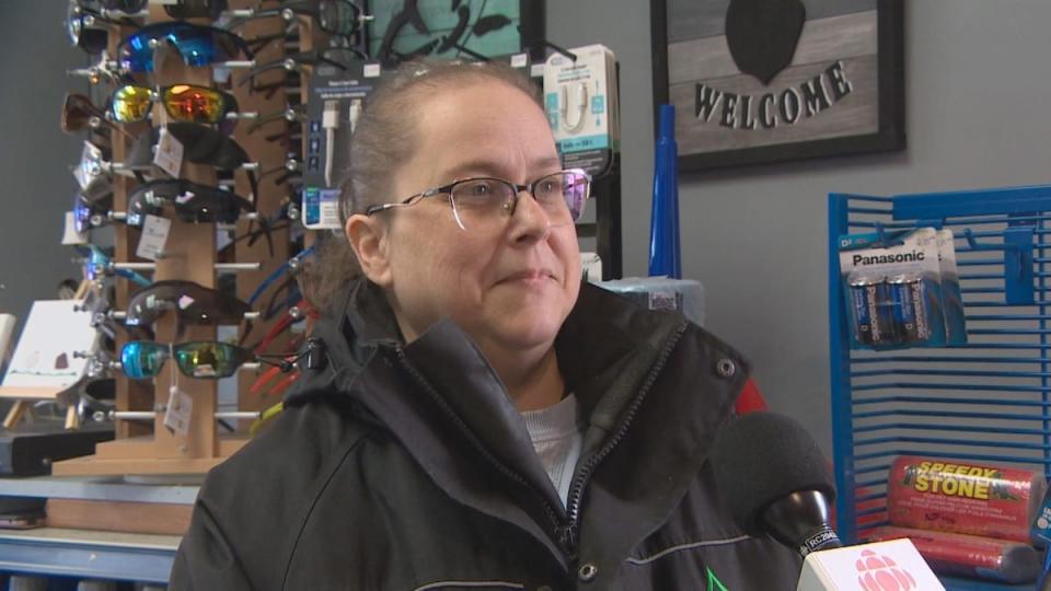 Martine Losier, manager of the Taylor Petroleum gas station in Tracadie.