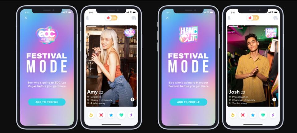 Tinder is rolling out a new feature for summer music festival-goers lookingfor romance