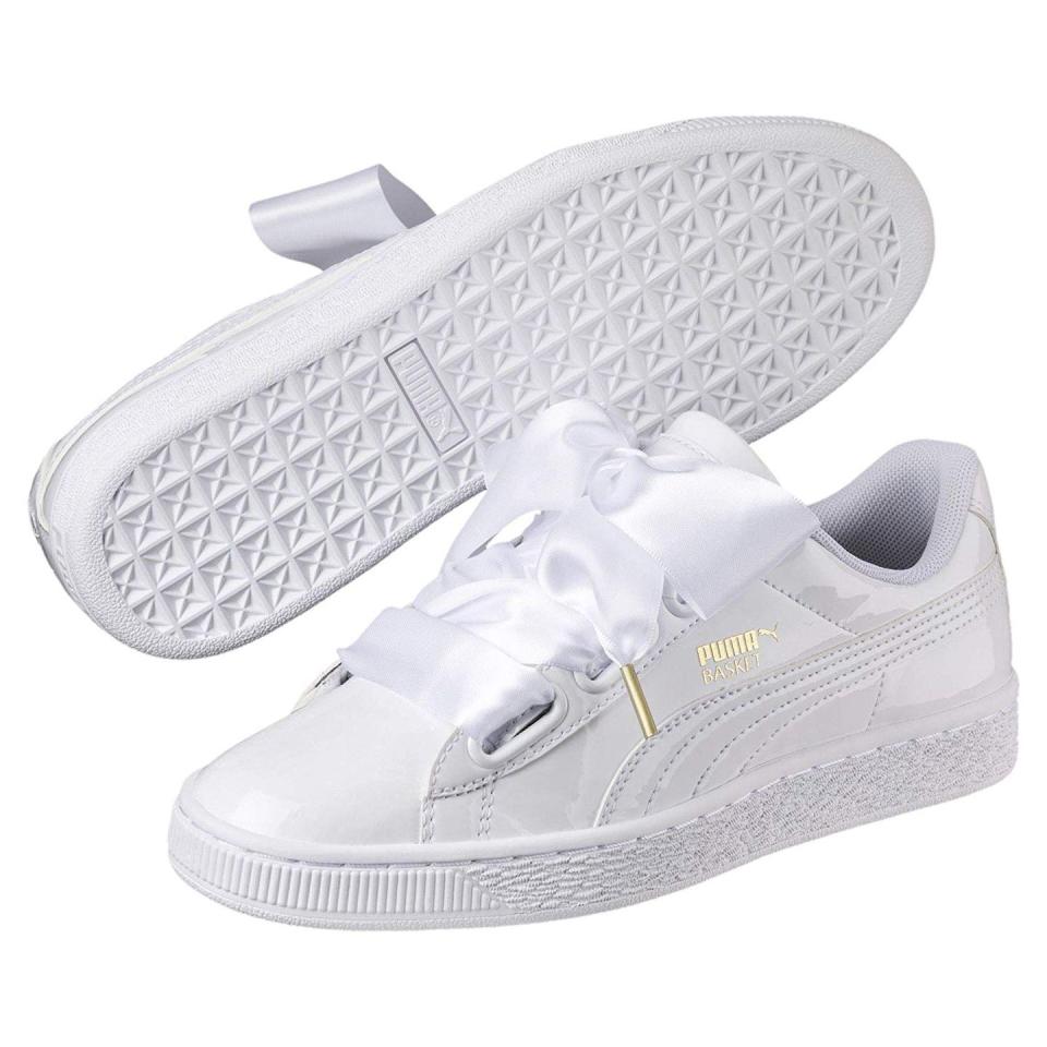 Puma Women's Basket Heart Patent sneakers - Amazon Prime Day sale