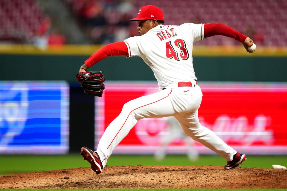 Cincinnati Reds relief pitcher Alexis Diaz  delivered a four-out save against the Mets on Tuesday.