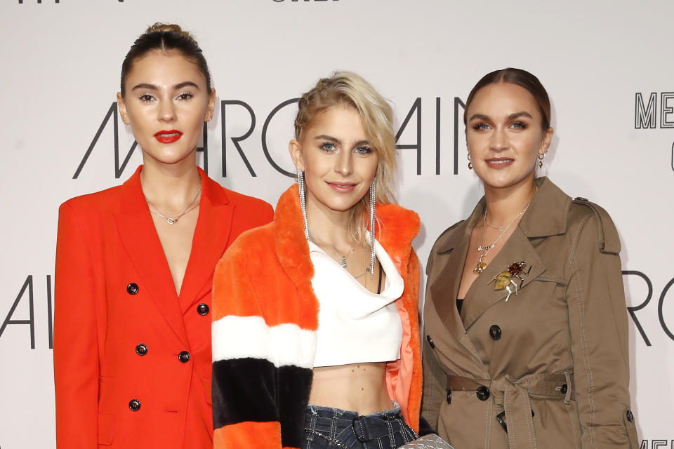 Stefanie Giesinger, Caro Daur und Nina Suess bei der Show von Marc Cain. (Bild: Getty Images)