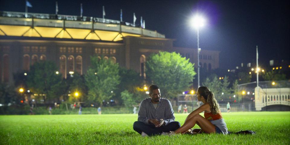 damon wayans jr as adam and gina rodriguez as mack in players