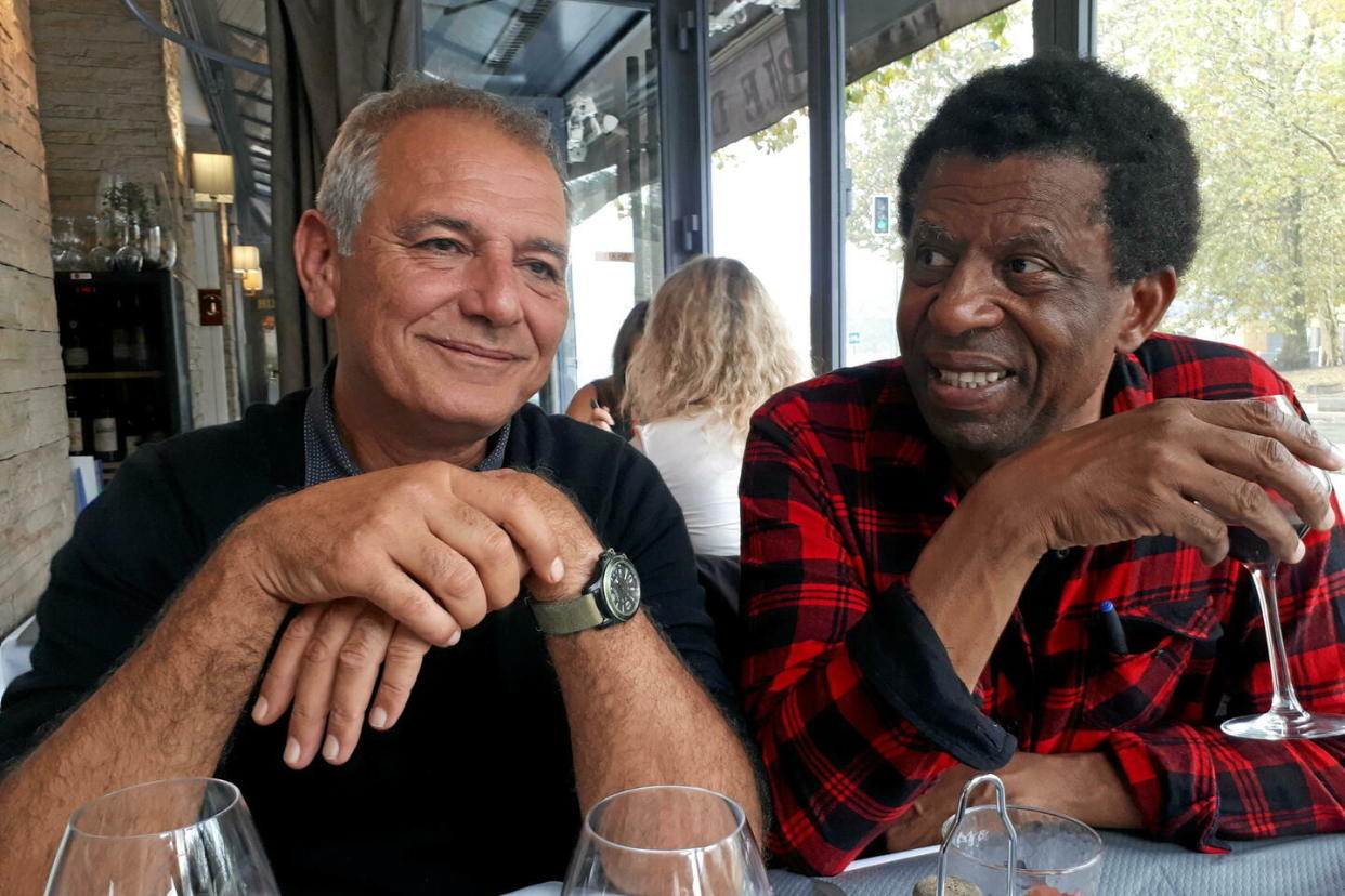 Laurent Cantet et Dany Laferrière à Vincennes, lors du festival America.  - Credit:DR