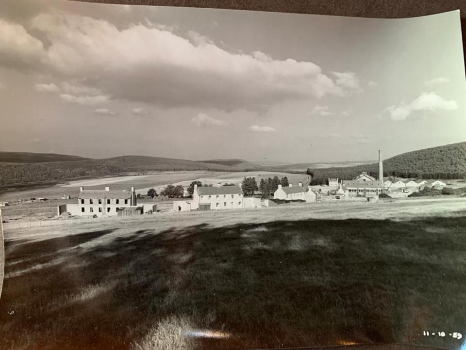 The distillery and its 13 cottages in 1959 (Zoe Bywater)