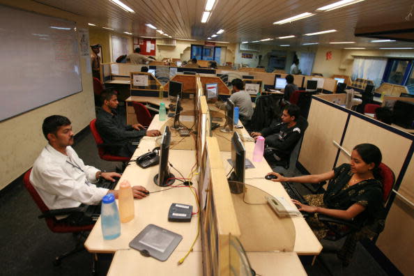 Although India’s internet penetration rate of less than 10 percent is low by global standards, the country is nonetheless home to over 100 million users, placing it third behind only China and the United States as of early 2012. Tthe government and non-state actors have intensified pressure on intermediaries, including social media applications, to remove upon request a wide range of content vaguely defined as “offensive” and potentially pre-screen user-generated content. Many of India’s users access the internet via cybercafes, as only 3 percent of households had an internet connection. (Photo: Getty Images)