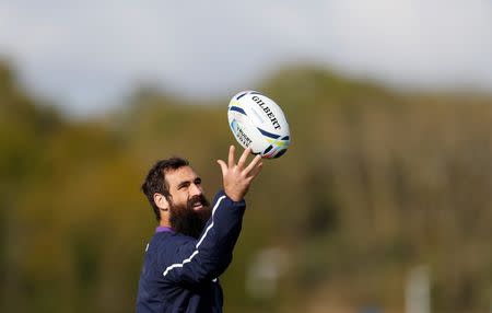 Rugby Union - Scotland Training - Surrey Sports Park - 14/10/15 Scotland's Josh Strauss during training Action Images via Reuters / Andrew Boyers Livepic