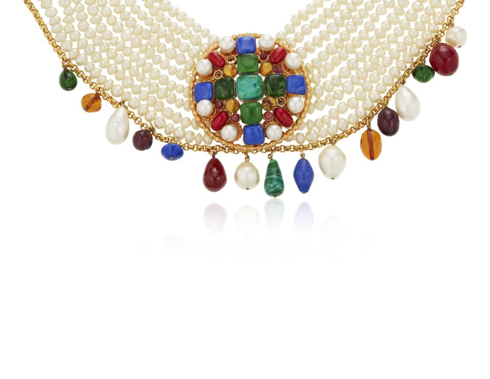 <p>This whimsically elegant layered choker necklace is estimated to be worth $1,000 to $1,500.</p>