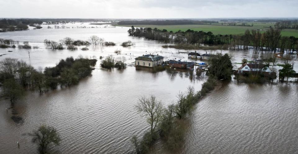 Areas in northern England were floode following the bursting of the banks of the River Ouse following Storm Jocelyn (AFP via Getty Images)