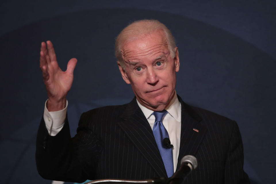 Joe Biden's 2020 presidential campaign has come out with a criminal justice proposal that includes an ambitious goal for housing former inmates. (Photo: Scott Olson via Getty Images)