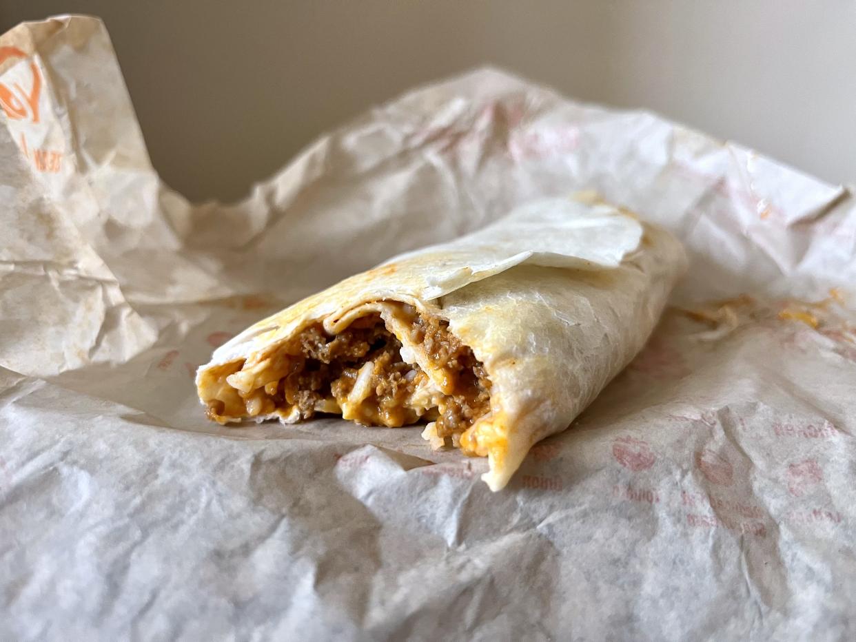 Cheesy Double Beef Burrito from taco bell