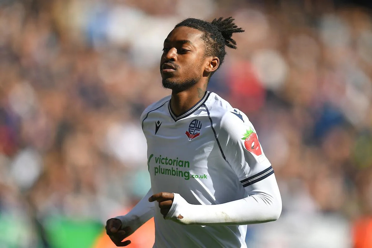 Paris Maghoma played 50 times for Bolton last season, scoring nine goals <i>(Image: Camerasport)</i>