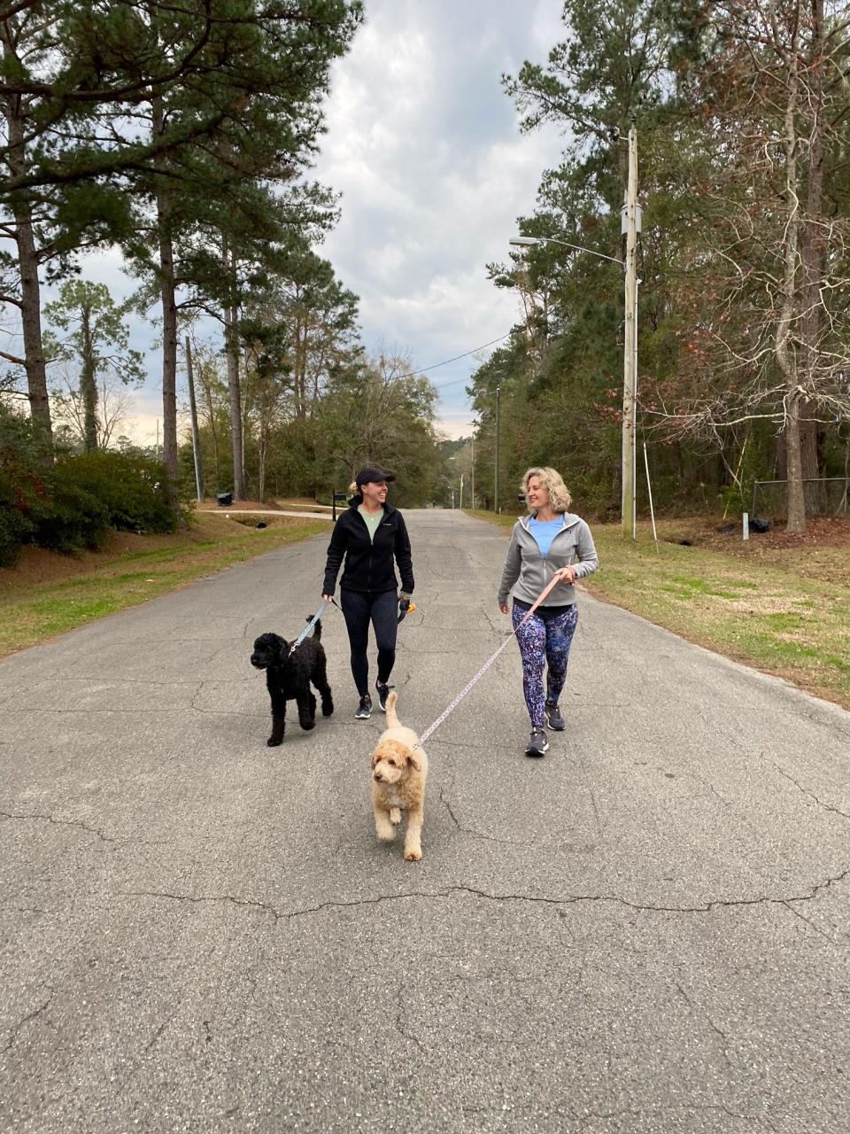 Nutritionist Anna Jones and Heather Hurtado, taking their dogs for a walk, discuss their before and after journey of intuitive eating.