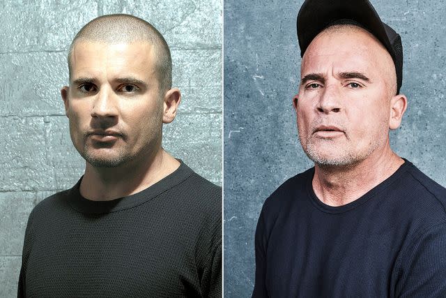 <p>20th Century Fox Film Corp, Courtesy: Everett Collection; Michael Buckner/TVLine/Penske Media via Getty </p> Dominic Purcell on 'Prison Break'